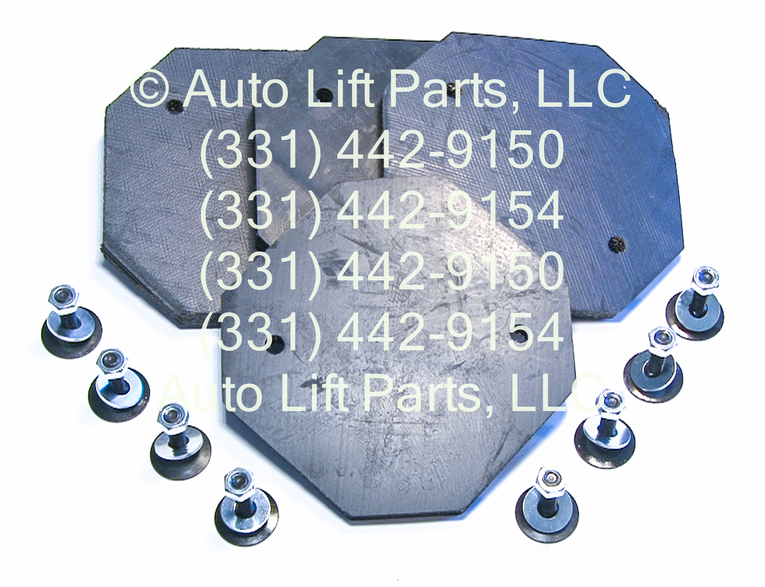 6-PLY ULTRA HEAVY-DUTY Rubber Arm Pads (4) for TP9KAF, TP9KAC, TP11KAC 2-Post Lift