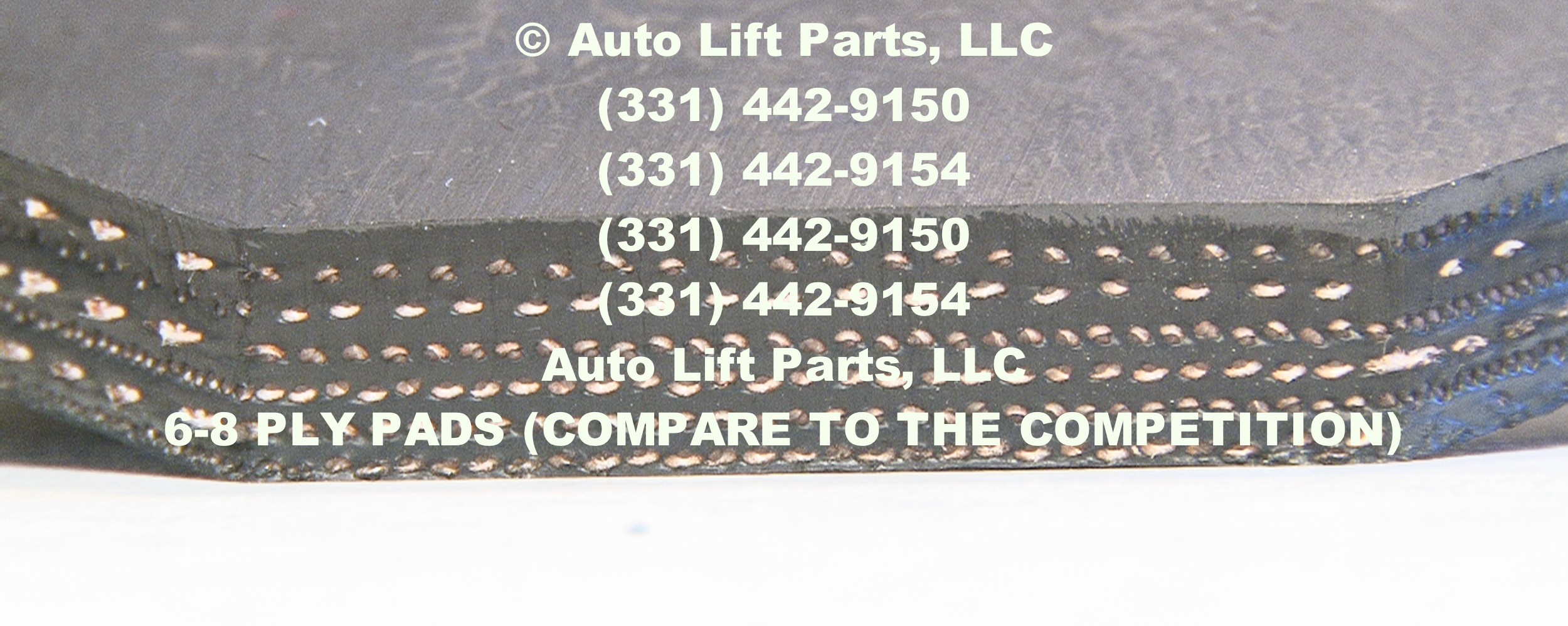 ULTRA 6-PLY HEAVY-DUTY Rubber Arm Pads (TWO Sets of 4) for GEMINI Lift - Image 2