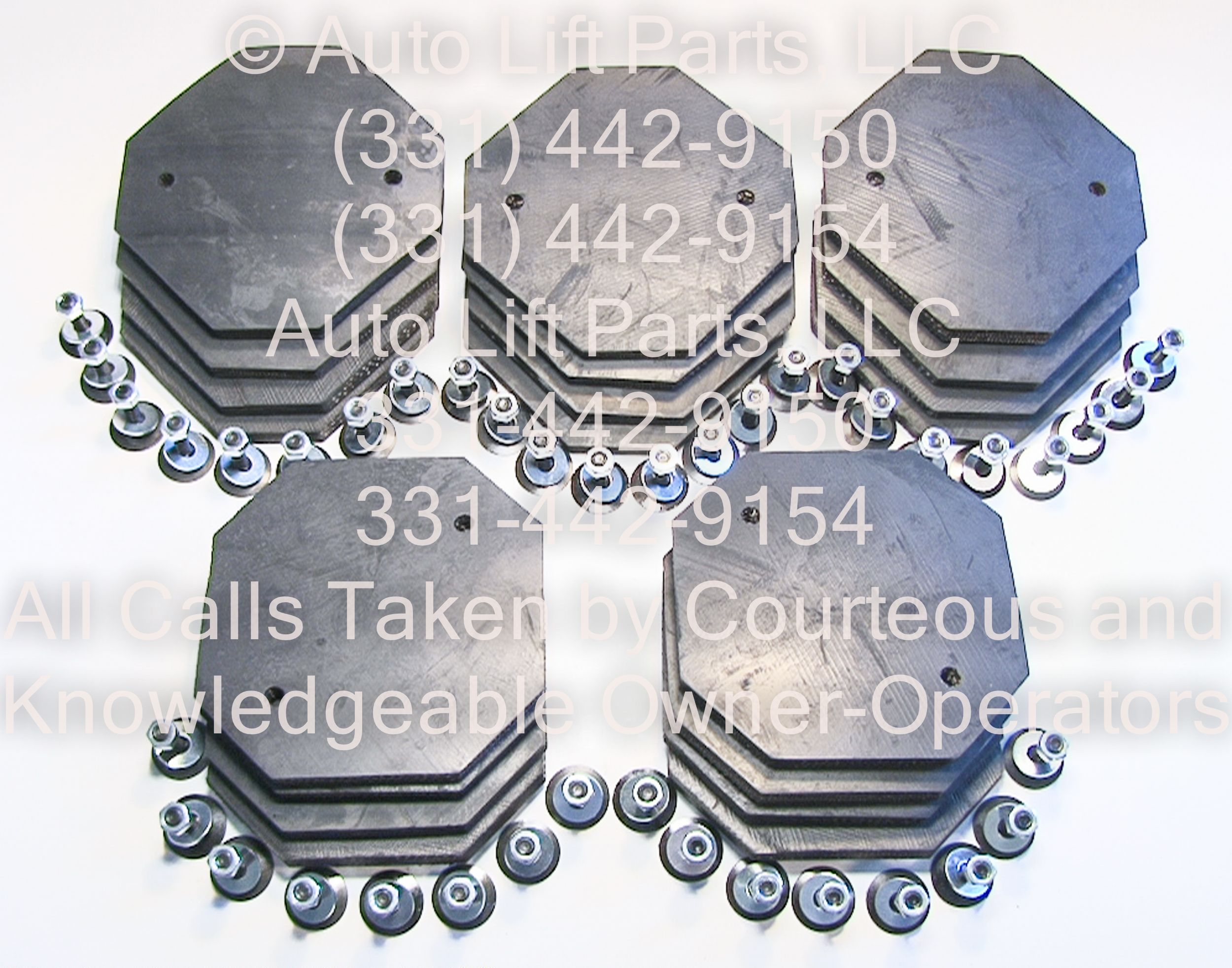 ULTRA 6-PLY HEAVY-DUTY Rubber Arm Pads FIVE Sets of 4 (20) for GEMINI Lift