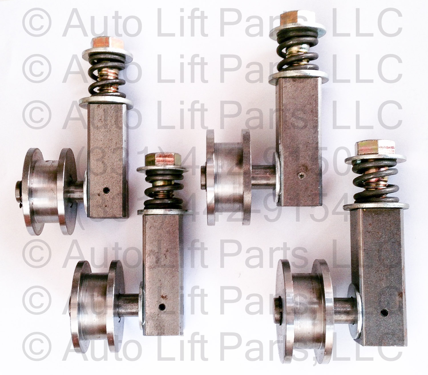 W-K Industries Grooved Roller Assemblies (4) for Rolling Jacks - Image 2