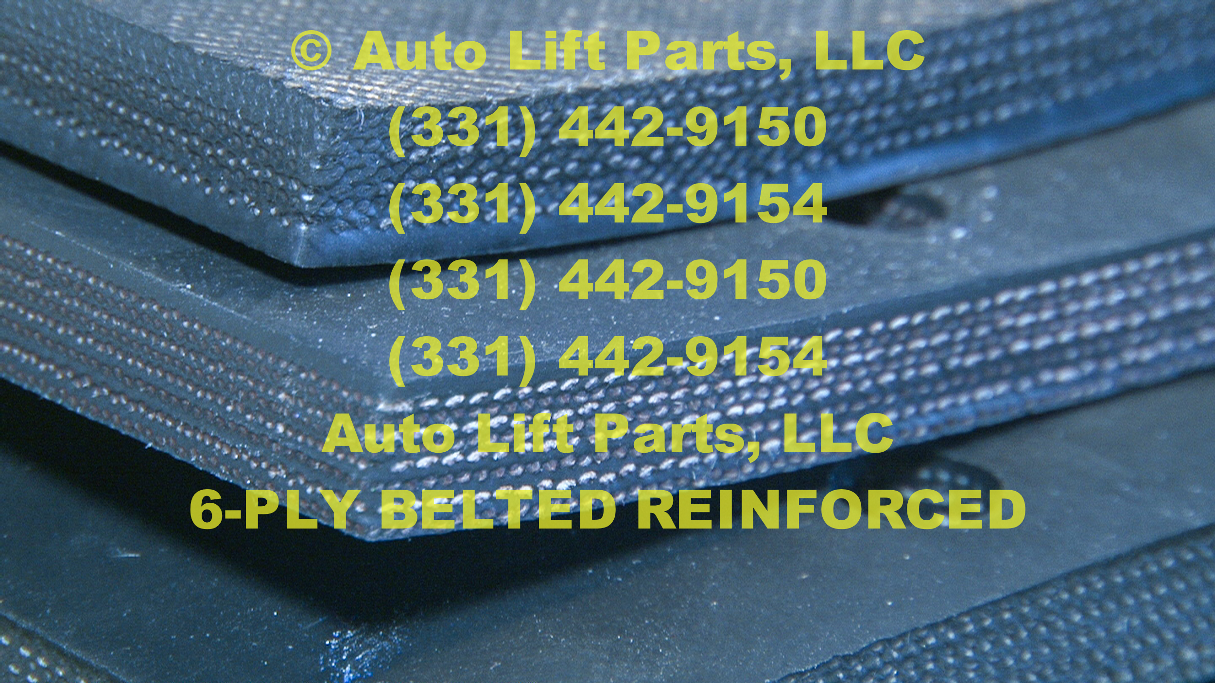 ULTRA 6-PLY Heavy-Duty 4" Square Rubber Arm Pads (4) for CHALLENGER Lift A1104 - Image 2