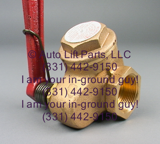 Oil Control Valve for In Ground Auto Lifts